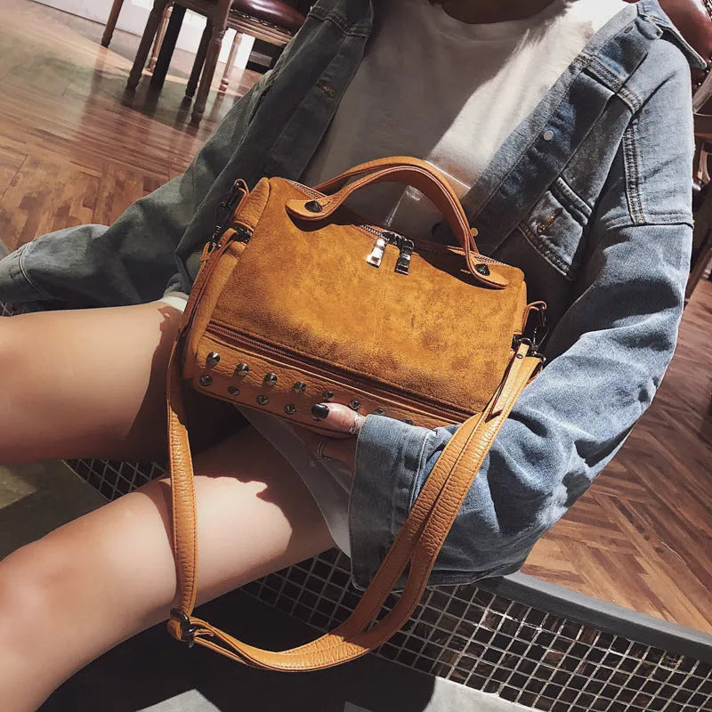 Soft PU women's casual shoulder tote bag in black with zipper and large interior.