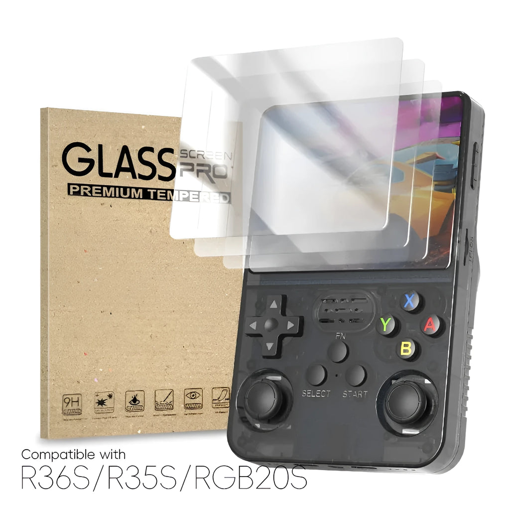 Tempered film for R36S R35S RGB20S 3.5 inch handheld game console screen protector