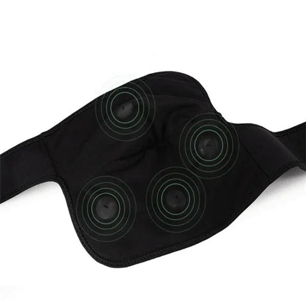 Electric infrared heating knee massager wrap with vibration and rechargeable battery on a knee joint