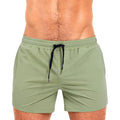 Mesh lining swimming sports shorts in polyester fabric available in six colours with size options