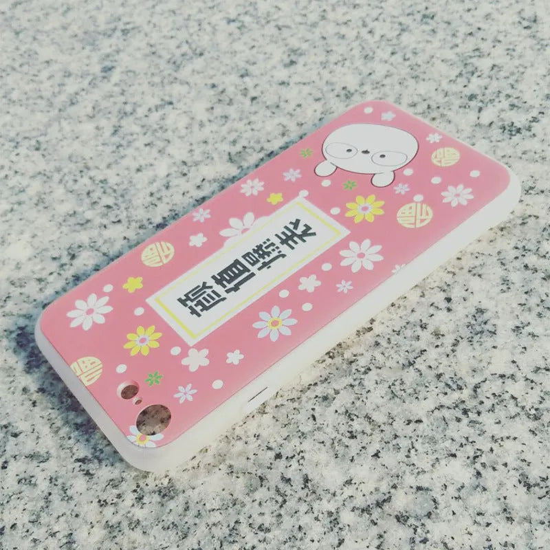 Transparent custom TPU phone case showing clear back cover on smartphone