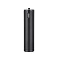 Black aluminium alloy portable charging handle with integrated carry handle, showing compact size.
