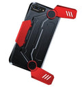Gamepad smartphone case for iPhone with built-in controller grip in black, red and silver colours