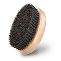 Natural boar bristle beard brush for men 11.3cm grooming tool black