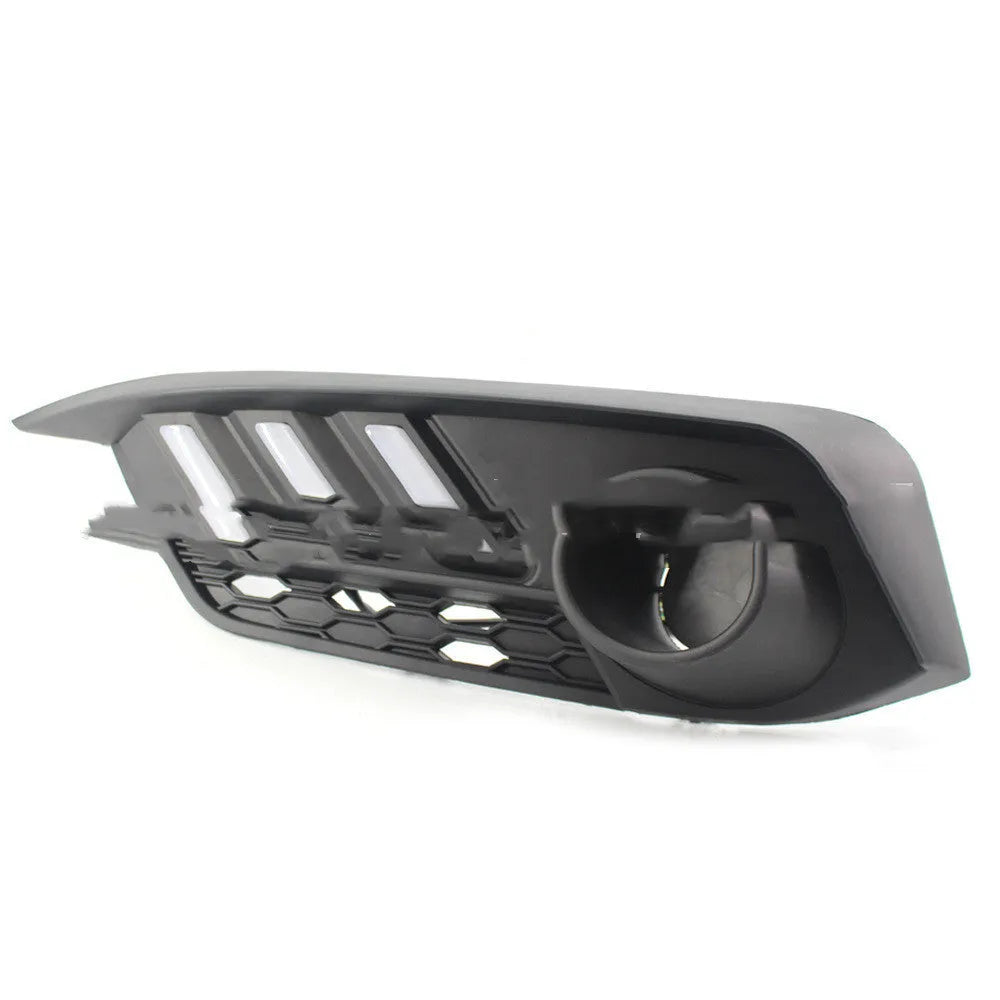 Black LED daytime running light for Mustang Civic with white blue yellow 70-90 lumen output