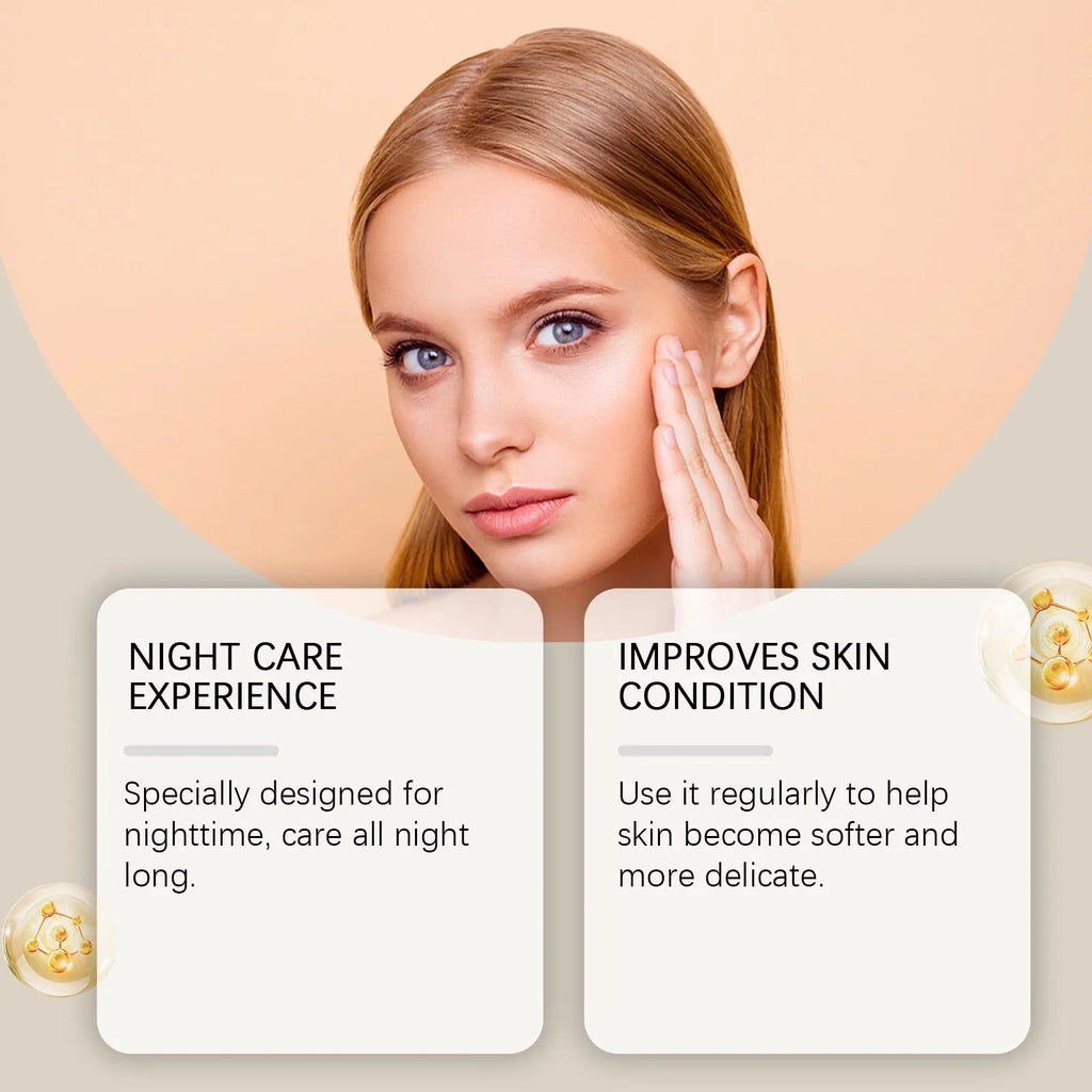 Moisturising and skin lightening facial cream mask measuring 5.1cm by 3.9cm