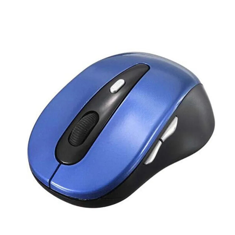 Wireless dual-mode mouse with Bluetooth 5.0 and 2.4GHz, 2400dpi optical sensor, six keys, four-way wheel, ergonomic, 100x60x40mm