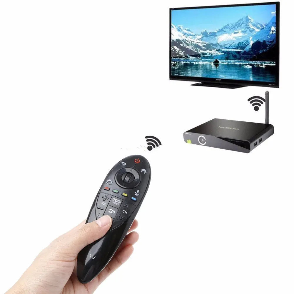 Black LG AN-MR500 television remote control replacement with ABS casing