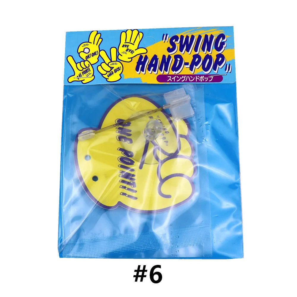 Cartoon character on a swing aromatherapy pendant with fixed bracket, in assorted colours.