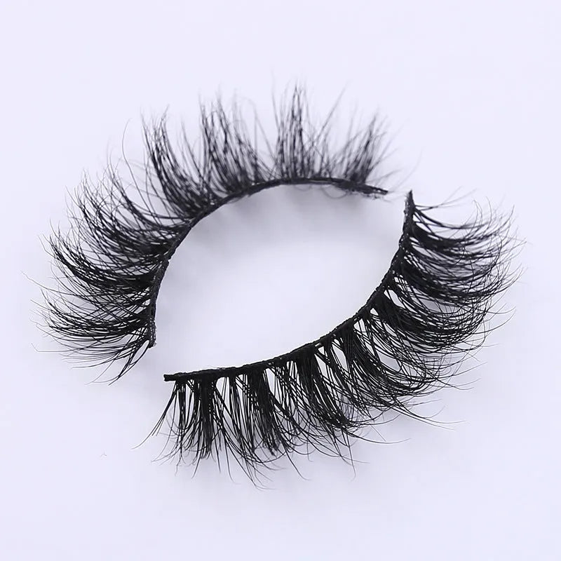 Handmade 3D mink full strip false eyelashes in family pack with 19 styles A01 to A19