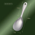 304 stainless steel thick meal spoon with simple design and sisal polished finish