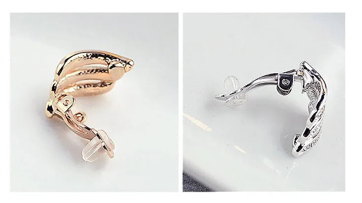 Simple plated wild earrings for women, lightweight 9g, gold tone finish, pierced earrings