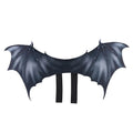 Black cloth bat wings costume for pets available in three wing span sizes