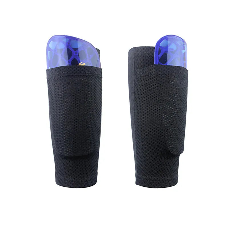 Nylon football leggings socks with pocket design, available in black, blue, green, grey, orange, white, sizes S M L.