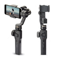 Black ABS mobile phone shooting stabilizer handheld device with 12-hour battery life