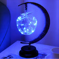 LED star lights with high transparent glass pendants in star and ball shapes on copper wire string