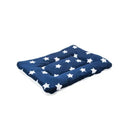 Four seasons universal mat in lamb cashmere and flannel, cute cartoon style, colours blue navy pink yellow, sizes L M S