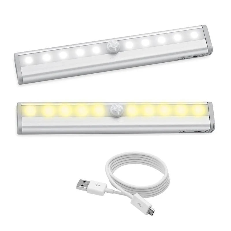 LED sensor light with infrared motion sensor and aluminium shell for cabinet use