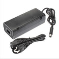 Black Microsoft XBOX360E AC power adapter with UK plug for 110V consoles