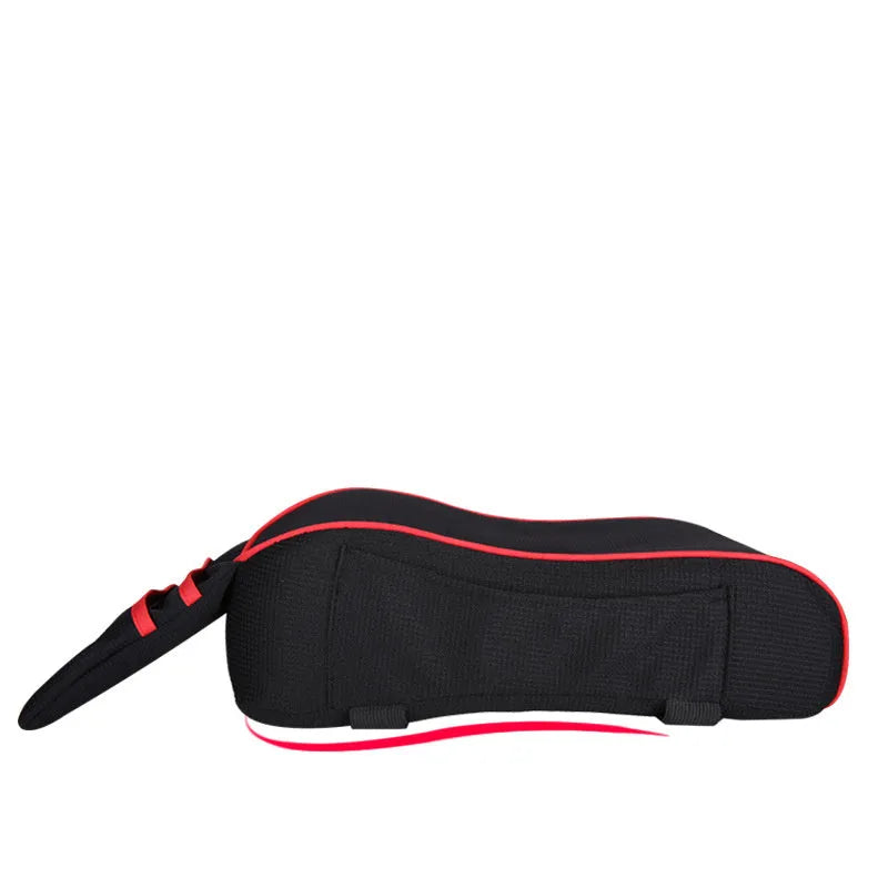 Car armrest box pad in sports knitted fabric, 16 x 30 cm, shown in Beige, Black, Black red, Coffee, and Wine red
