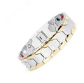 Health Energy 4 IN 1 Magnetic Titanium Bracelet black 210mm with 2500GS neodymium magnets