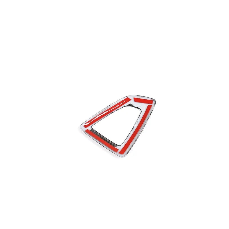 BMW carbon fibre pattern gear base frame panel measuring 13cm by 9cm