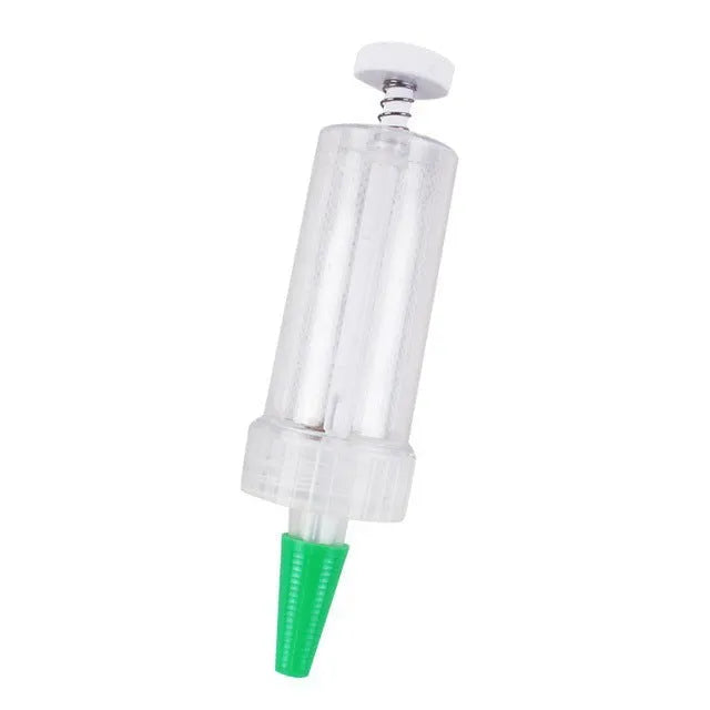 12 cm long plastic mini planter tool with 3 cm diameter for adjustable seed distribution