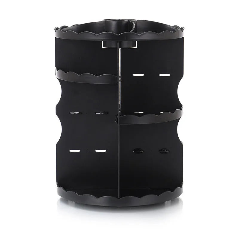 360 rotating plastic cosmetics storage box 23 x 30.5cm for bathroom toiletries and makeup