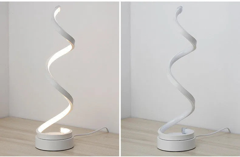 Modern table lamp with metal base and acrylic shade, 24W LED, 125mm diameter, 450mm height, gold finish