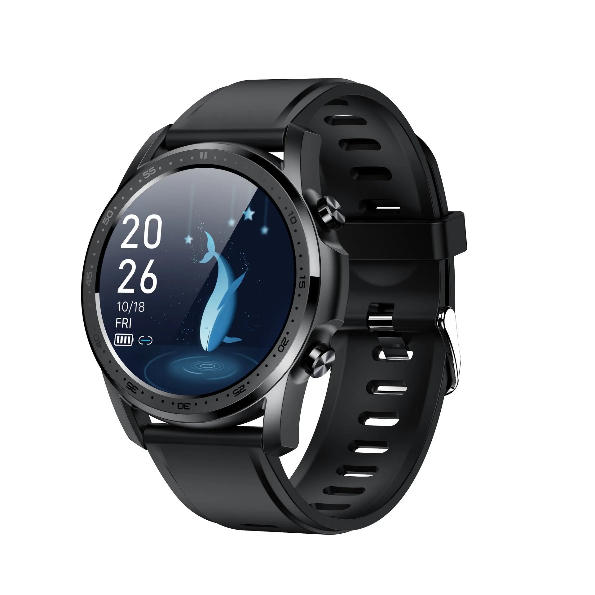 Youth2 Body Temperature Smart Bracelet in zinc alloy with a 1.3-inch screen and wristband.