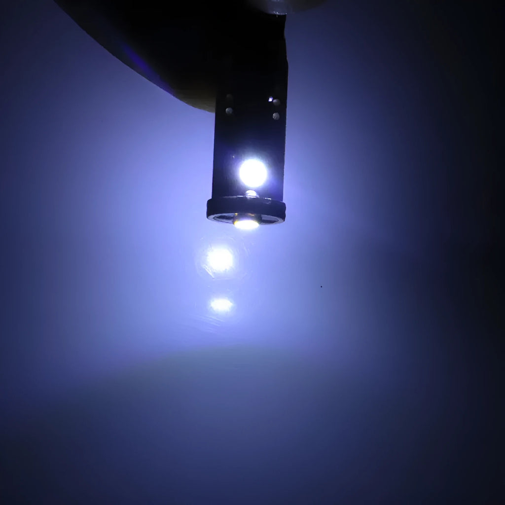 T10 W5W LED car light with blackboard white colour and fibre glass board construction