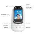 C20 white two-way video call surveillance camera with 2.8-inch IPS screen and 1080P HD lens