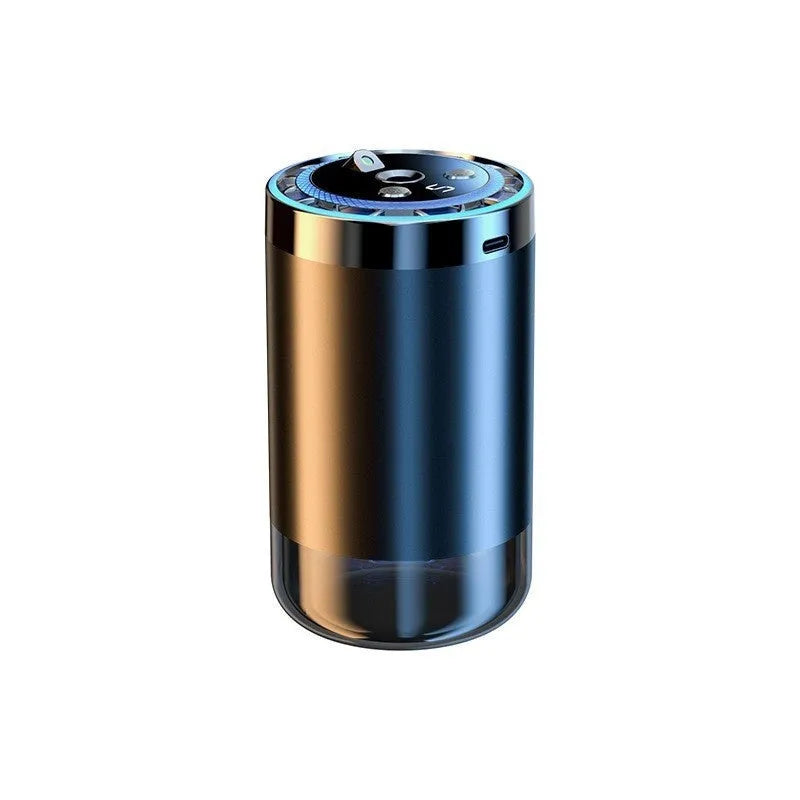 Car intelligent aromatic diffuser and humidifier with 50-100ml capacity, available in plastic or aluminium alloy and six fragrances