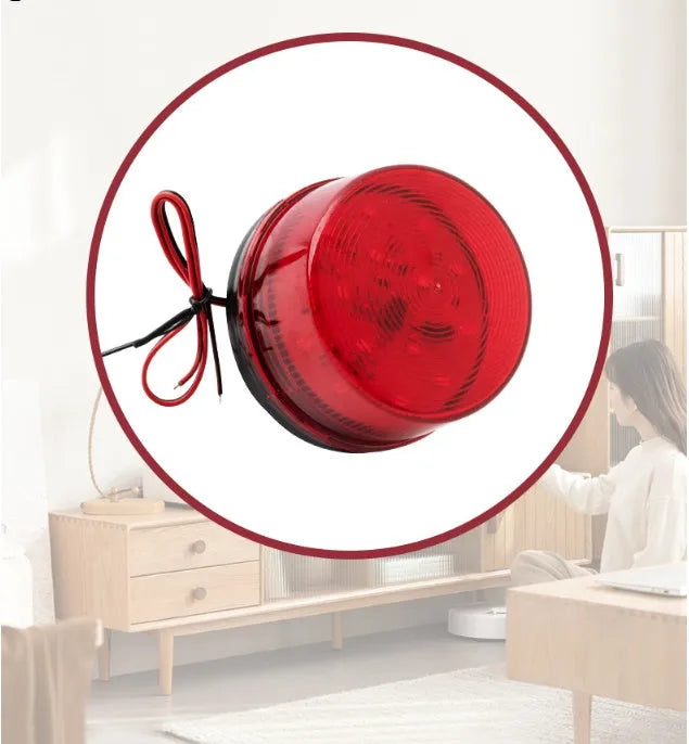 HC-79 cylindrical 24V warning and alarm light unit in choice of red, yellow, blue, or green.