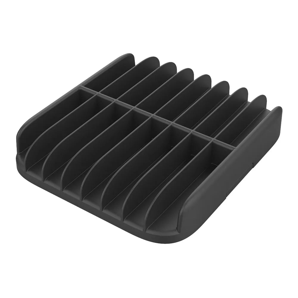 Xbox Series X three-in-one accessory set in black with main unit base, controller charging station, and disc storage rack