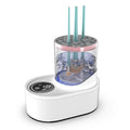 HZ-008 automatic electric makeup brush cleaning and drying station with silicone bowl.