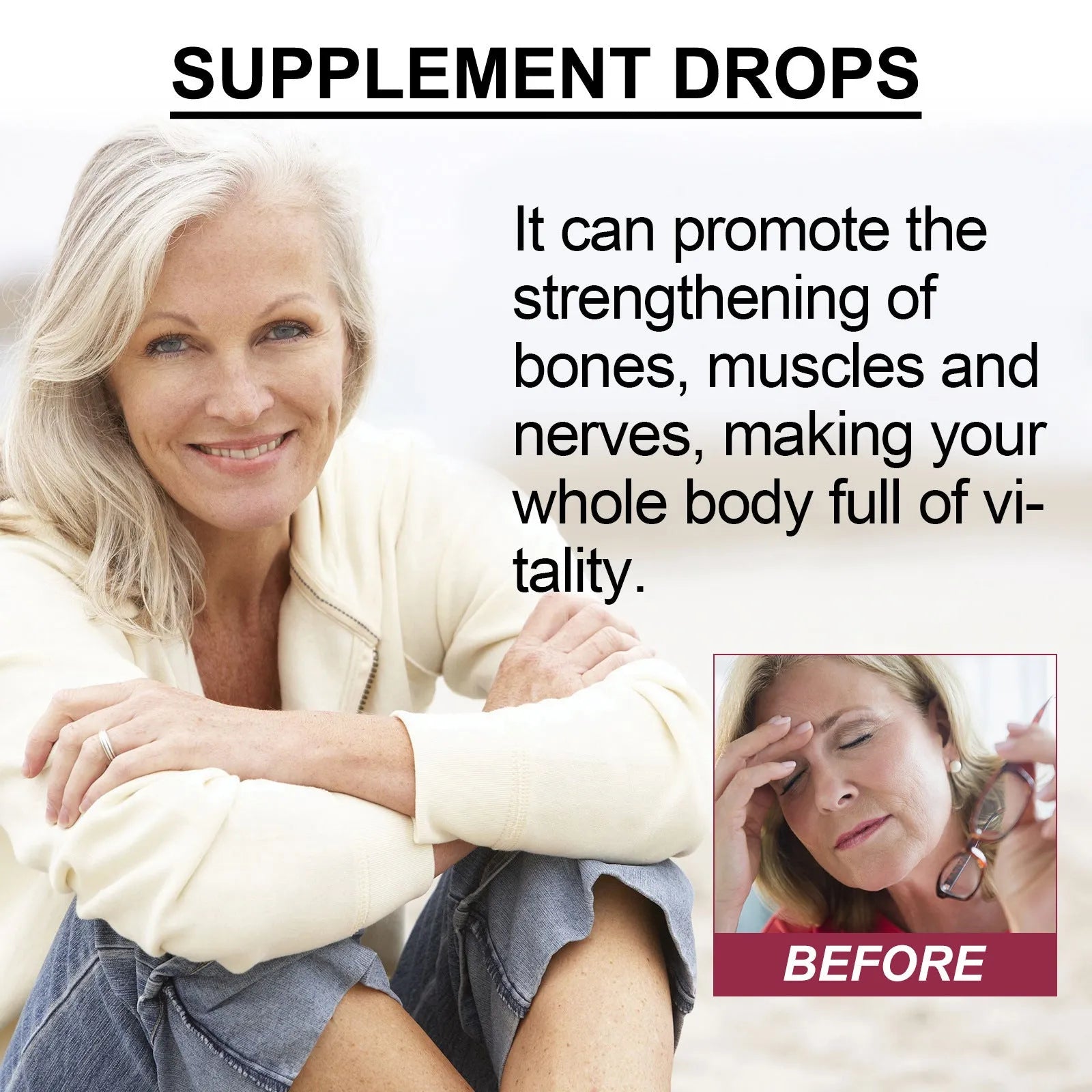 Googeer Body Care Drops supplement in a 30ml bottle with dropper