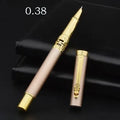 Traditional Chinese style student calligraphy pen with metal holder and iridium tip nib in gift box