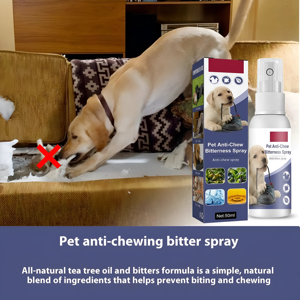 50ml boxed pet bitter anti-bite spray for dogs and cats, indoor sofa scratching deterrent