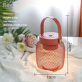 Red metal Nordic-style touch-sensing mini wall night lamp with 7W tricolor dimmable light