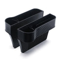 Car seat gap storage box with wireless charging in ABS plastic black for driver side