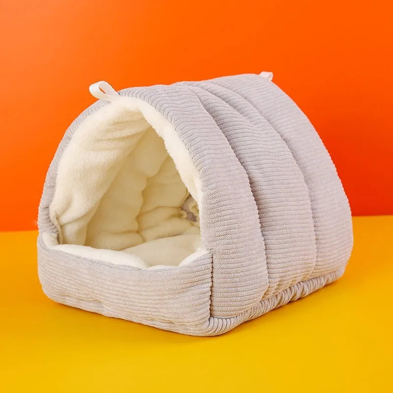 Winter cotton bird nest for parrots, thickened design, available in S and M sizes and multiple colours