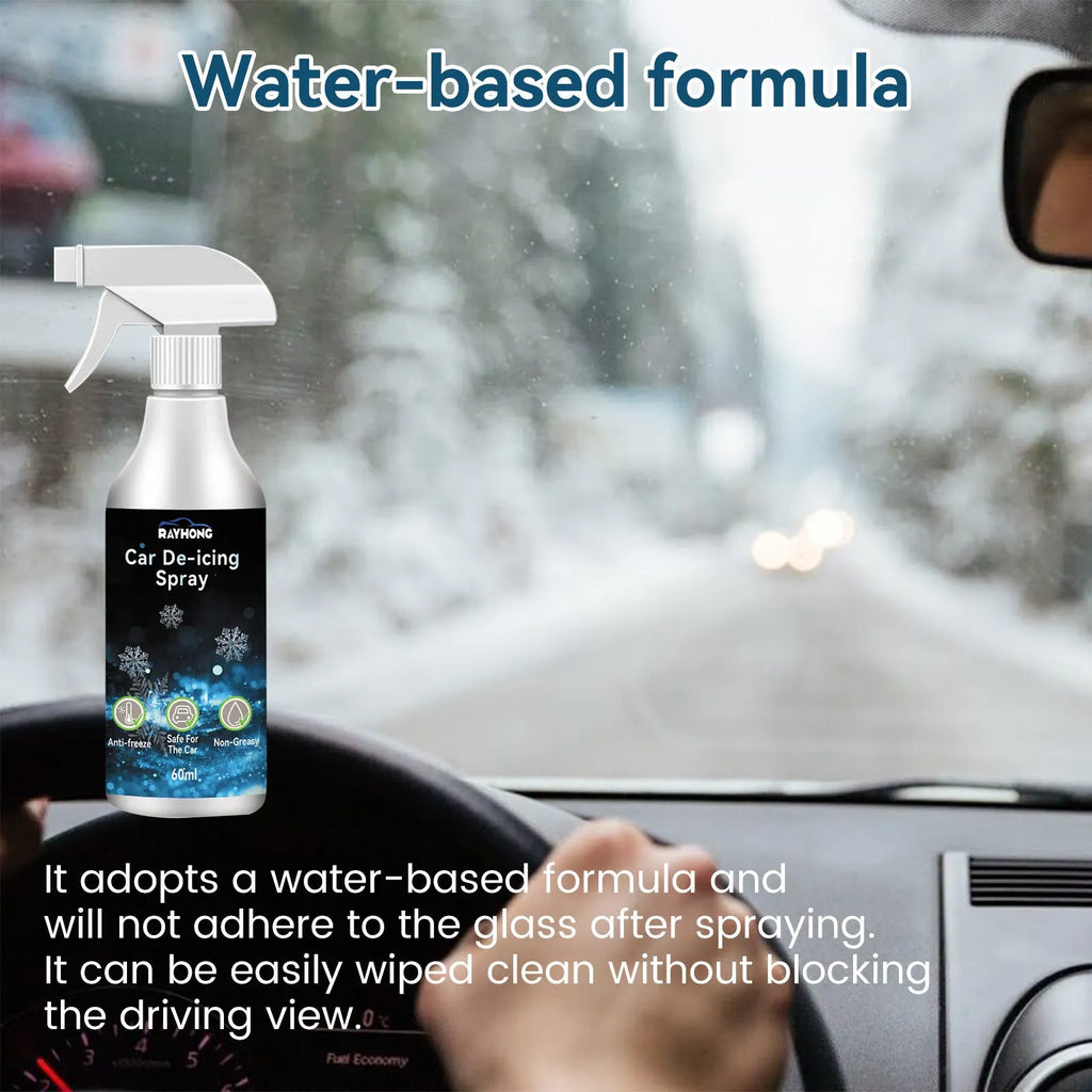 60ml car window de-icing spray bottle for winter windscreen ice removal