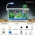 Desktop smart fish tank with ecological filter system in luxury black finish
