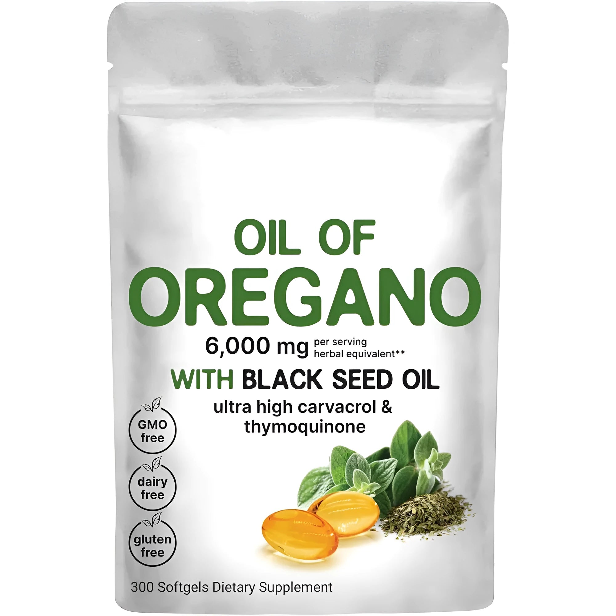 Pack of Butter Black Seed Oil Soft Capsules, 180 or 300 count option