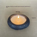 Fair-faced concrete aromatherapy candle candlestick ornament in white or black cement