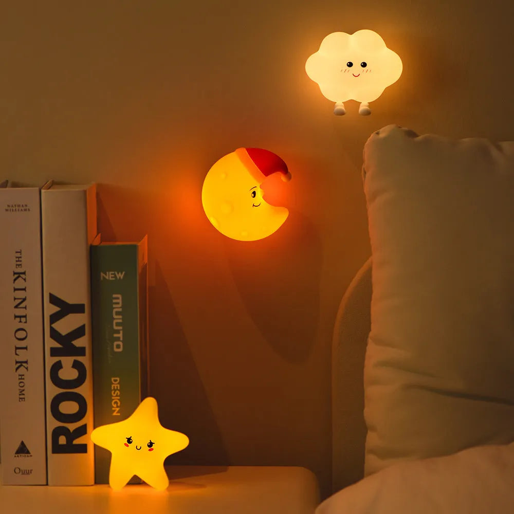 Moon XINGX cloud silicone light with magnetic suction base for bedside table
