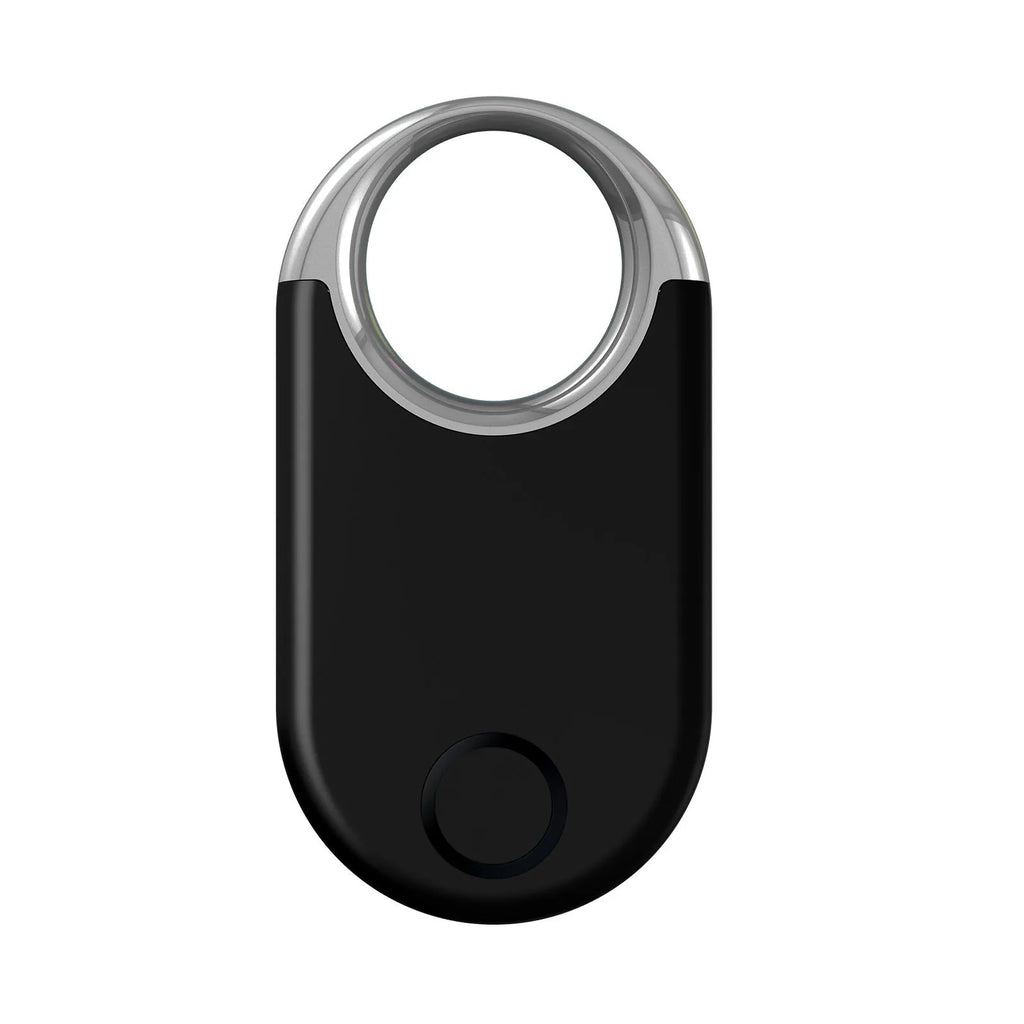 Black and white anti-lost tracking device measuring 55.1mm with unlimited GPS positioning