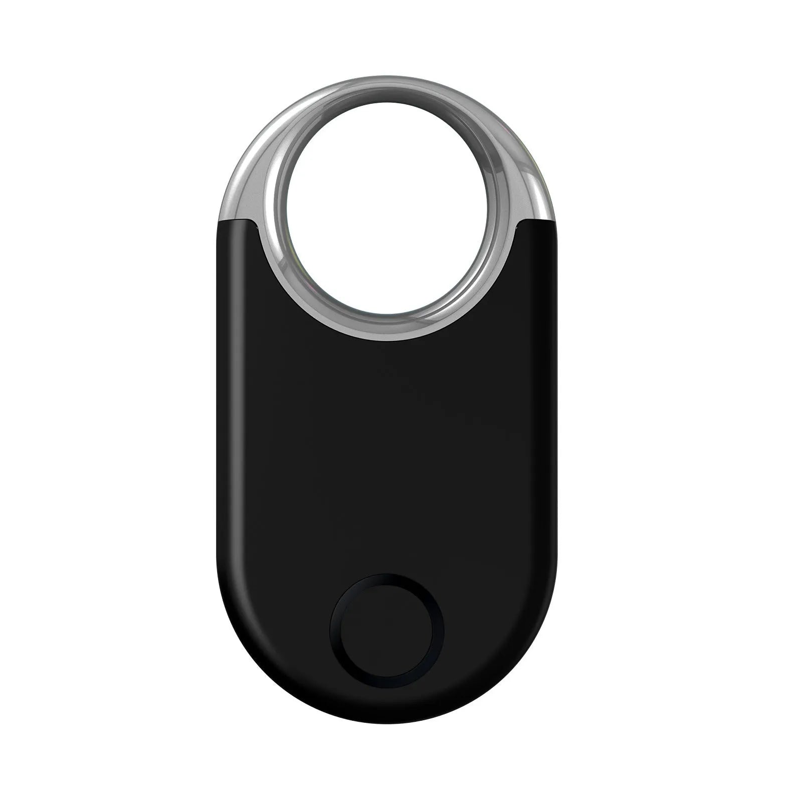 Black and white anti-lost tracking device measuring 55.1mm with unlimited GPS positioning