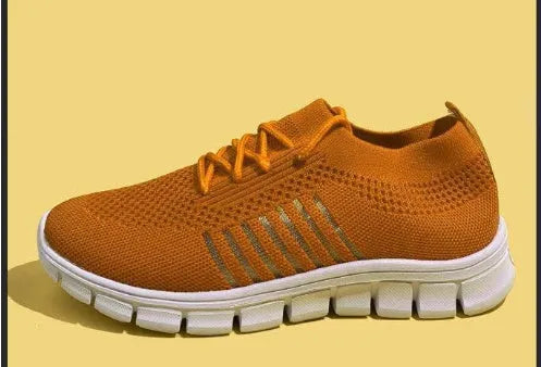 Women's high-cut lace-up platform sneakers in a casual style with a breathable upper and rubber sole